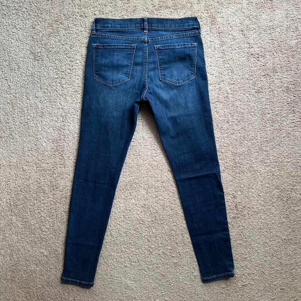 Banana Republic Jeans Womens 4 27x28 Mid Rise Skinny Fit Blue Denim - Picture 3 of 13